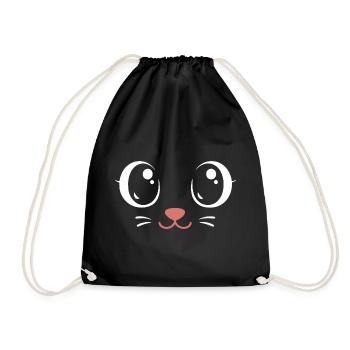 Kitty du Carnaval | Déguisement de Big Face - Sac de sport léger - noir - Devant