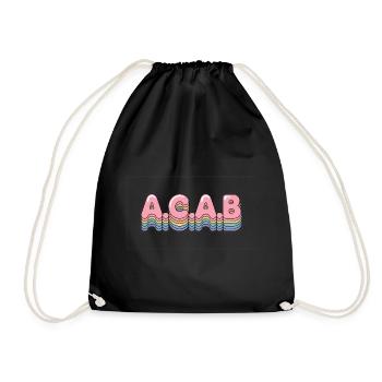A.C.A.B - Antifa Tee - Turnbeutel - Schwarz - Vorne