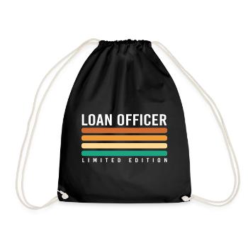 Condominium Debt Mortgage - Drawstring Bag - black - Front