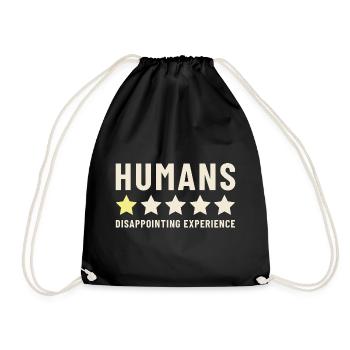 Évaluation de l’expérience décevante des humains - Sac de sport léger - noir - Devant