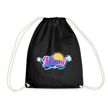 Miami - Turnbeutel - Schwarz - Vorne
