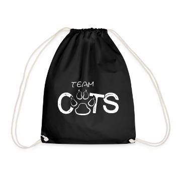 Icône de l’équipe de patte de chat illustration icône du logo - Sac de sport léger - noir - Devant
