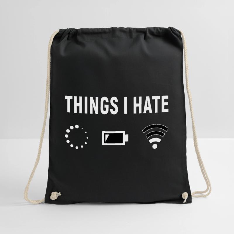 Things I Hate - Programmierer Computer Gamer Turnbeutel