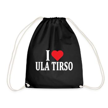 t-shirt Io amo Ula Tirso t-shirt Sardegna - Drawstring Bag - black - Front