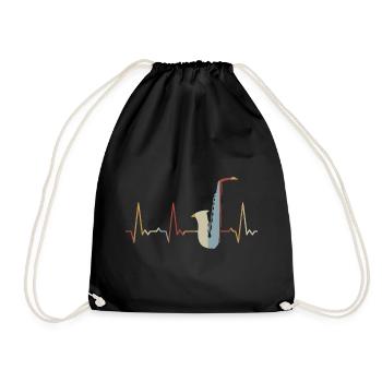 Heartbeat Saxophone - Sac de sport léger - noir - Devant