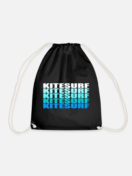 Kitesurf - Turnbeutel - Schwarz