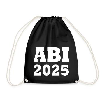 Abi 2025 - Turnbeutel - Schwarz - Vorne