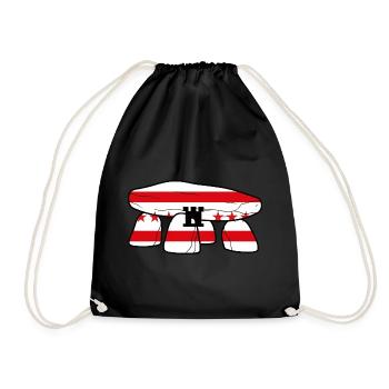 Drenthe Dolmen - Drawstring Bag - black - Front