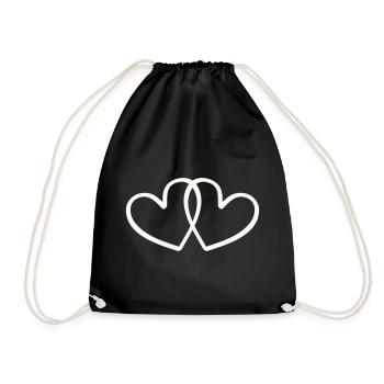Cœur - Sac de sport léger - noir - Devant
