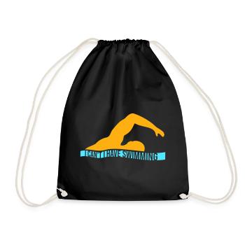 Je ne peux pas, j’ai une excuse de nageur drôle - Sac de sport léger - noir - Devant