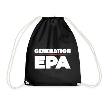 Generation EPA - Drawstring Bag - black - Front