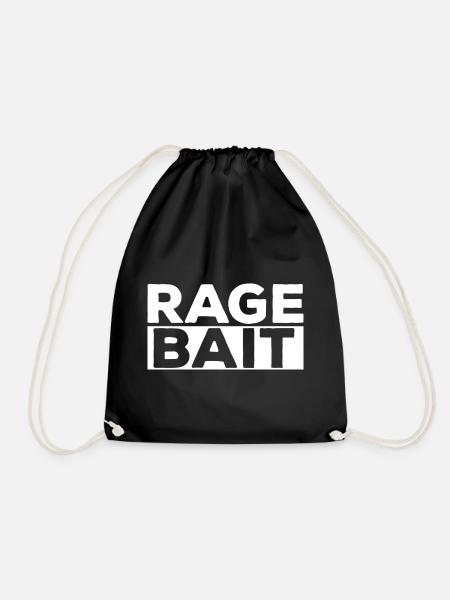 Ragebait – Ich wollte nur provozieren - Turnbeutel - Schwarz