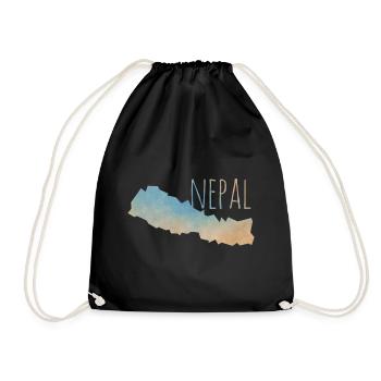 Nepal - Turnbeutel - Schwarz - Vorne