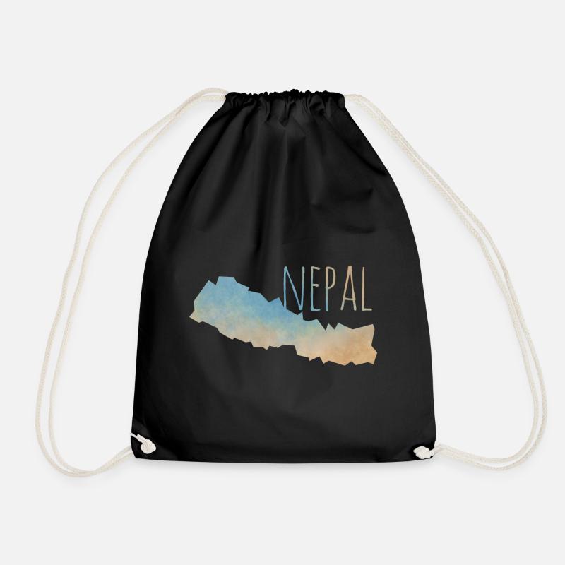 Nepal - Turnbeutel - Schwarz