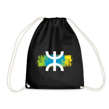 Amazigh - Drawstring Bag - black - Front