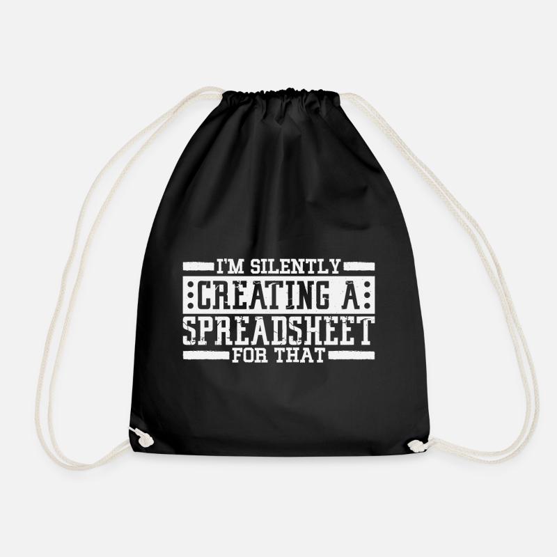 Statisticians and Statistics And Mathematics - Drawstring Bag - black