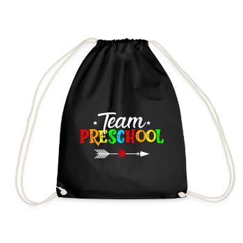 équipe préscolaire - Sac de sport léger - noir - Devant