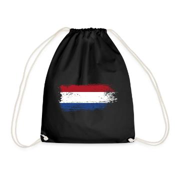 Coup de pinceau Dutch Tricolor - Sac de sport léger - noir - Devant