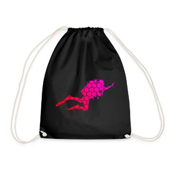 Diving Men's Free Dive Scuba Diver Diving - Drawstring Bag - black - Front