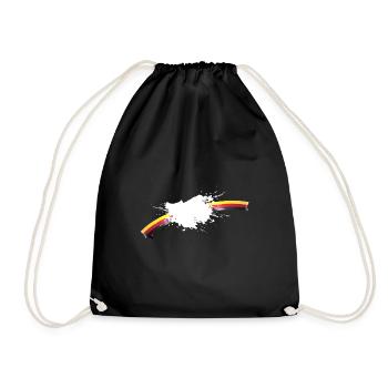Milk is on Germany - Drawstring Bag - black - Front