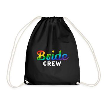 Bridle Crew Rainbow W - Drawstring Bag - black - Front