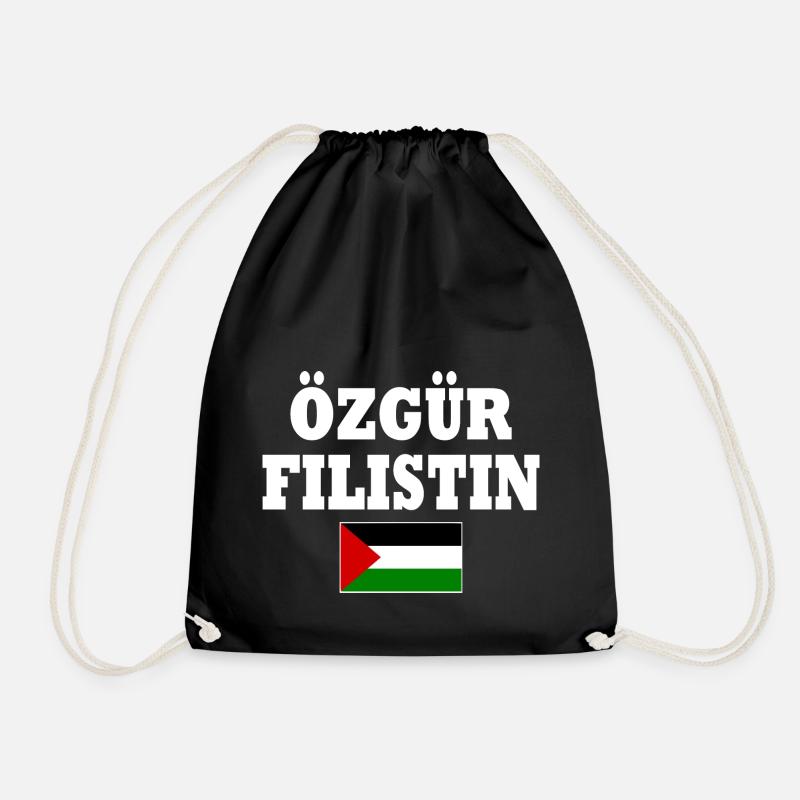 özgür filistin - Turnbeutel - Schwarz