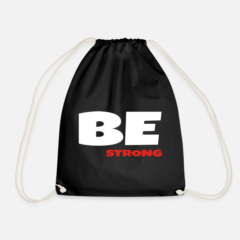 Sei stark - Turnbeutel - Schwarz