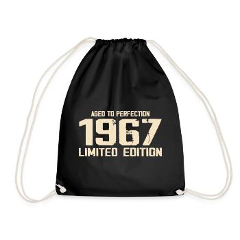 1967 Limited edition 1967 Geburtstag 1967 Retro - Turnbeutel - Schwarz - Vorne