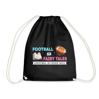 Expectant Mom Christmas Gender Reveal - Drawstring Bag - black - Front