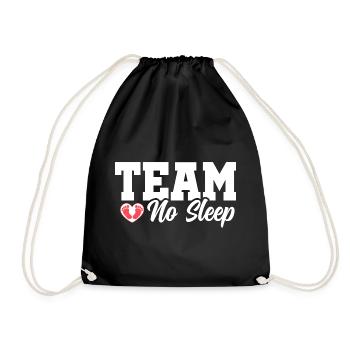Équipe Pas de sommeil - Sac de sport léger - noir - Devant