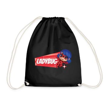 Talking Tom & Friends X Miraculous Ladybug  - Sac de sport léger - noir - Devant