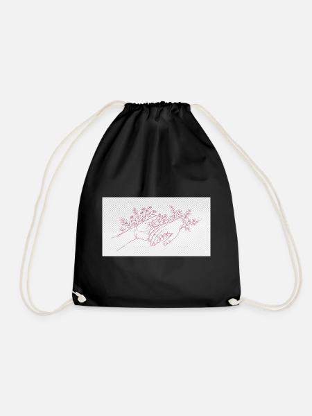 Hand of the Protector - Drawstring Bag - black