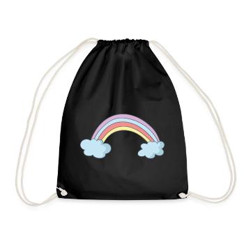 Arc-en-ciel - Sac de sport léger - noir - Devant