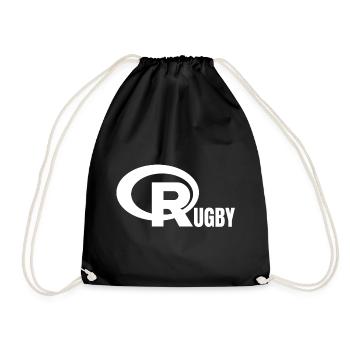 rugby, rugby sport, rugby humor - Drawstring Bag - black - Front