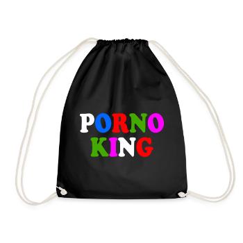 Porno king - Drawstring Bag - black - Front