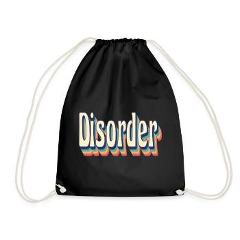 Disorder Retro Vintage T-Shirt des années 70 - Sac de sport léger - noir - Devant