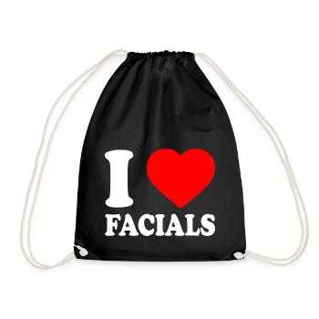 I love facials - Sac de sport léger - noir - Devant