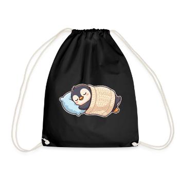 Penguin dort - Sac de sport léger - noir - Devant