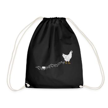 Chicken Whisperer Chicken Chicken Keeper Chickens - Drawstring Bag - black - Front