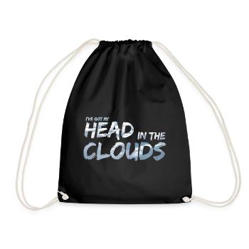 Head in the Clouds by Daydreamers - Drawstring Bag - black - Front