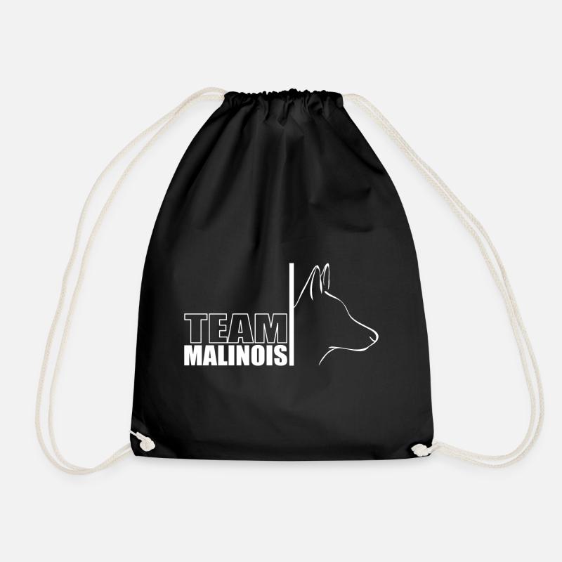 TEAM MALINOIS Profil Hunde Wilsigns IGP Hundesport - Turnbeutel - Schwarz