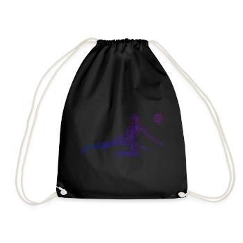 Volley-ball féminin Volley-ball Volley-ball - Sac de sport léger - noir - Devant