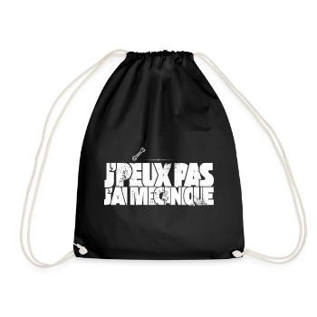J'peux pas j'ai mecanique - Sac de sport léger - noir - Devant