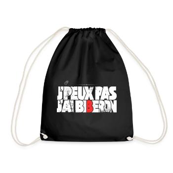 J'peux pas j'ai biberon - Sac de sport léger - noir - Devant