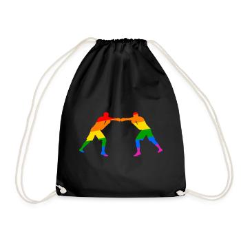 Boxing - fighting spirit and diversity - Drawstring Bag - black - Front