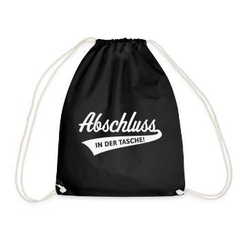 Abschluss – In Der Tasche! (Schulabschluss / B) - Turnbeutel - Schwarz - Vorne