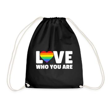Aimez-vous qui vous êtes - Sac de sport léger - noir - Devant