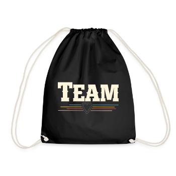 Team - Turnbeutel - Schwarz - Vorne