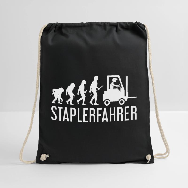 Forklift driver Evolution Drawstring Bag