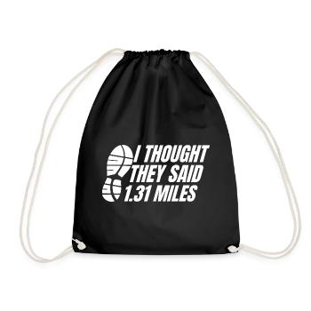 marathonien, ils ont dit 1,31 miles de course - Sac de sport léger - noir - Devant